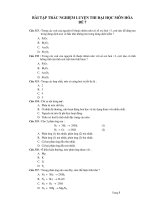 BÀI TẬP TRẮC NGHIỆM LUYỆN THI ĐẠI HỌC MÔN HÓA ĐỀ 7 pdf