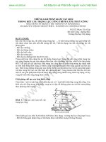 NHỮNG GIẢI PHÁP GIẢM VẬT LIỆU TRONG KẾT CẤU TRỌNG LỰC CÔNG TRÌNH CẢNG THUỶ CÔNG pptx