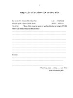 Hoàn thiện công tác quản trị nguồn nhân lực tại công ty TNHH MTV xuất khẩu thủy sản khánh hòa