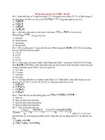 Đề thi thử môn hóa TN-THPT - Đề 185 potx