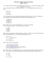 Đề ôn thi TN THPT & ĐH CĐ NĂM 2011 MÔN : VẬT LÍ pot