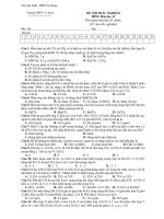 ĐỀ THI TRẮC NGHIỆM MÔN: Hóa học 11 pot