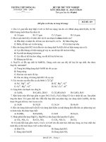 ĐỀ THI THỬ TỐT NGHIỆP MÔN: HÓA HỌC 12 – MÃ ĐỀ: 329 pps
