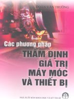 Các phương pháp thẩm định giá trị máy móc và thiết bị part 1 pot
