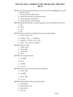 BÀI TẬP TRẮC NGHIỆM LUYỆN THI ĐẠI HỌC MÔN HÓA ĐỀ 19 pps