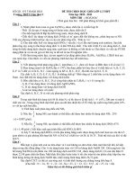 ĐỀ THI CHỌN HỌC GIỎI LỚP 12 THPT Năm học 2010 - 2011 MÔN THI : HOÁ HỌC doc