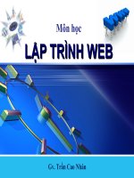 LẬP TRÌNH WEB docx
