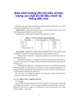 Giáo trình hướng dẫn tìm hiểu về hàm lượng các chất khí để điều chỉnh hệ thống điều hòa phần 1 pptx