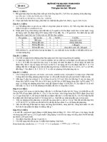 ĐỀ THI ĐẠI HỌC THAM KHẢO MÔN HÓA - SỐ 4 potx