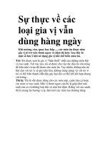 Sự thực về các loại gia vị vẫn dùng hàng ngày pot