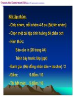 Bài tập marketing 1 ppt