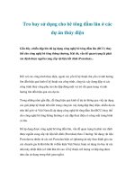 Tro bay sử dụng cho bê tông đầm lăn ở các dự án thủy điện ppt