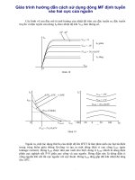 Giáo trình hướng dẫn cách sử dụng dòng MF định tuyến vào hai cực của nguồn phần 1 doc