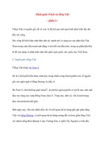 Khái quát về lịch sử tiếng Việt (phần 1) potx