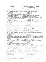 ĐỀ THI THỬ VÀO ĐẠI HỌC, CAO ĐẲNG Môn thi: HÓA - Đề 010 pps