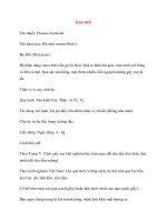 Dược vị Y Học: ĐẠI HỒI docx