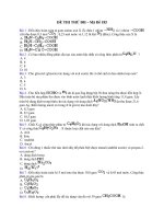 ĐỀ THI THỬ ĐH – Mã Đề 185 pptx
