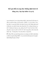 Kết quả điều trị ung thư: Khẳng định bước đi đúng của y học hạt nhân và xạ trị pdf