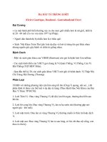 Bệnh Học Thực Hành: DẠ DÀY TÁ TRÀNG LOÉT (Ulcère Gastrique, Duodenal - Gastroduodenal Ulcer) pptx