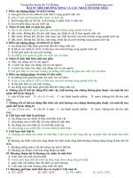 trắc nghiệm chương i sinh thái di truyền học 12