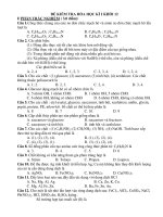 ĐỀ KIỂM TRA HÓA HỌC KÌ I KHỐI 12 ppsx