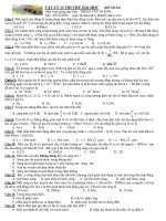 ĐỀ KIỂM TRA 1 TIẾT MÔN VẬT LÝ (ĐỀ SỐ 30) potx