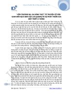 “HỒN TRƯƠNG BA, DA HÀNG THỊT” TỪ TRUYỆN CỔ DÂN GIAN ĐẾN KỊCH BẢN CỦA LƯU QUANG VŨ SỰ PHÁT TRIỂN CỦA MỘT TRIẾT LÝ SỐNG ppt