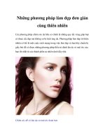 Những phương pháp làm đẹp đơn giản cùng thiên nhiên ppt