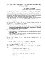 DẤU HIỆU TRỤC ĐỐI XỨNG, TÂM ĐỐI XỨNG CỦA ĐỒ THỊ HÀM ĐA THỨC potx