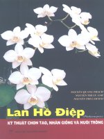 Lan Hồ Điệp - Kỹ thuật chọn tạo, nhân giống và nuôi trồng part 1 pot
