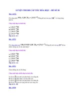 LUYỆN THI ĐH CẤP TỐC HÓA HỌC – ĐỀ SỐ 30 ppt