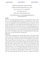 VỀ MỘT GIẢI PHÁP CHO CỐNG NGĂN TRIỀU CHỐNG NGẬP ĐỒNG BẰNG SÔNG CỬU LONG ppt