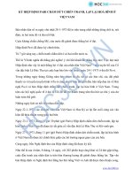 KÝ HIỆP ĐỊNH PARI CHẤM DỨT CHIẾN TRANH, LẬP LẠI HOÀ BÌNH Ở VIỆT NAMBáo ppt