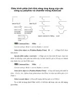 Giáo trình phân tích khả năng ứng dụng của các công cụ polyline và chamfer trong AutoCad phần 1 ppt