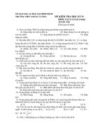 ĐỀ KIÊM TRA HỌC KÝ I MÔN VẬT LÝ - ĐỀ 1 pdf