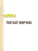 thuế xuất, nhập khẩu