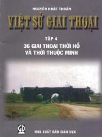 Việt sử giai thoại tập 4 part 1 pot