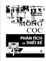 Phân tích và thiết kế móng cọc docx