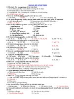 trắc nghiệm chương iii sinh thái di truyền học 12