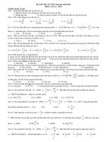 ĐỀ THI THỬ TN TNPT Năm học 2010-2011 MÔN: VẬT LÍ _ ĐỀ 5 pdf