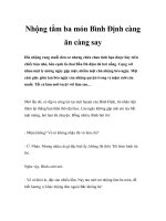 Nhộng tằm ba món Bình Định càng ăn càng say doc