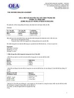 ÔN THI TIẾNG ANH THPT LỚP 12 THEO CHƯƠNG TRÌNH GIÁO DỤC PHỔ THÔNG - BÀI 3 docx