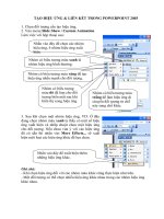 Ứng dụng POWERPOINT 2003