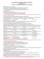 ĐỀ ÔN THI TỐT NGHIỆP NĂM HỌC 2010-2011 MÔN VẬT LÍ ĐỀ SỐ 5 pdf