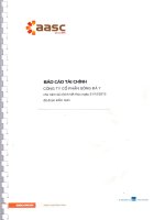 báo cáo tài chính công ty cổ phần sông đà 7 cho năm tài chính kết thúc ngày 31 tháng 12 năm 2013 đã được kiểm toán
