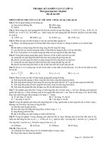 THI HỌC KỲ II MÔN VẬT LÝ LỚP 12 - Mã đề thi 02 pot