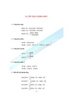 ÔN TẬP LƯỢNG GIÁC pot