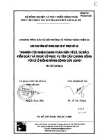 Nghiên cứu nhận dạng toàn diện về lũ dự báo kiểm soát và thoát lũ phục vụ yêu cầu chung sống với lũ ở đồng bằng sông cửu long