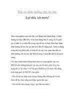 Đầu tư dinh dưỡng cho trẻ em: Lợi nhà, ích nước! pps