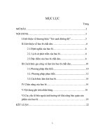 Chiến lược xây dựng mẫu mã bao bì cho sản phẩm trà xanh không độ